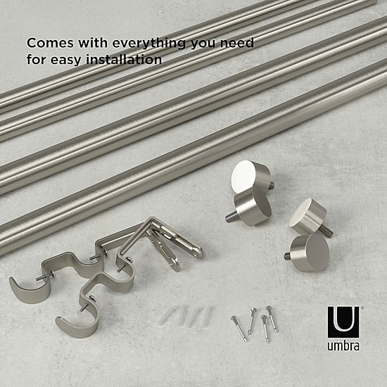 Umbra Mix & Match Cappa Double Curtain Rod