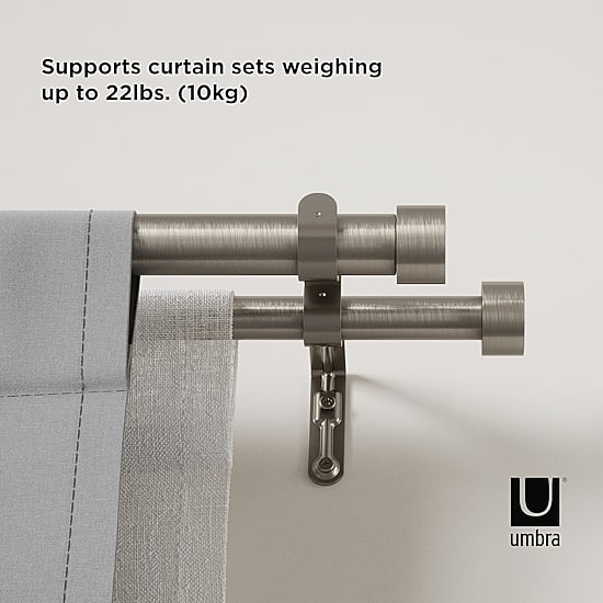 Umbra Mix & Match Cappa Double Curtain Rod