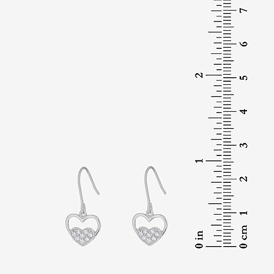 DiamonArt® 1/3 CT. T.W. White Cubic Zirconia Sterling Silver Drop Earrings