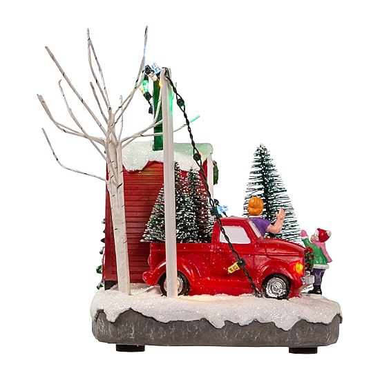 Kurt Adler 4.7-Inch Battery Operated Trees Lighted Christmas Tabletop Decor