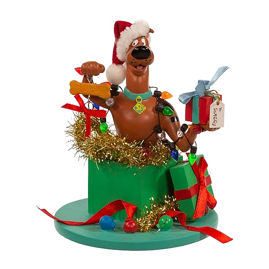 Kurt Adler 5-Inch In Present Scooby Doo Christmas Tabletop Decor