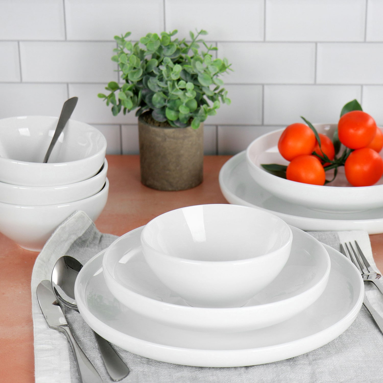 Gibson 12-pc. Ceramic Dinnerware Set