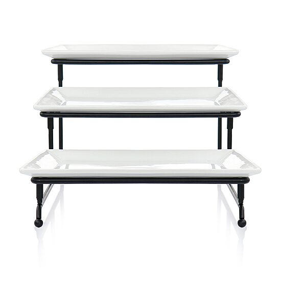 Elama 3 Tier Serveware Set Porcelain Tiered Server