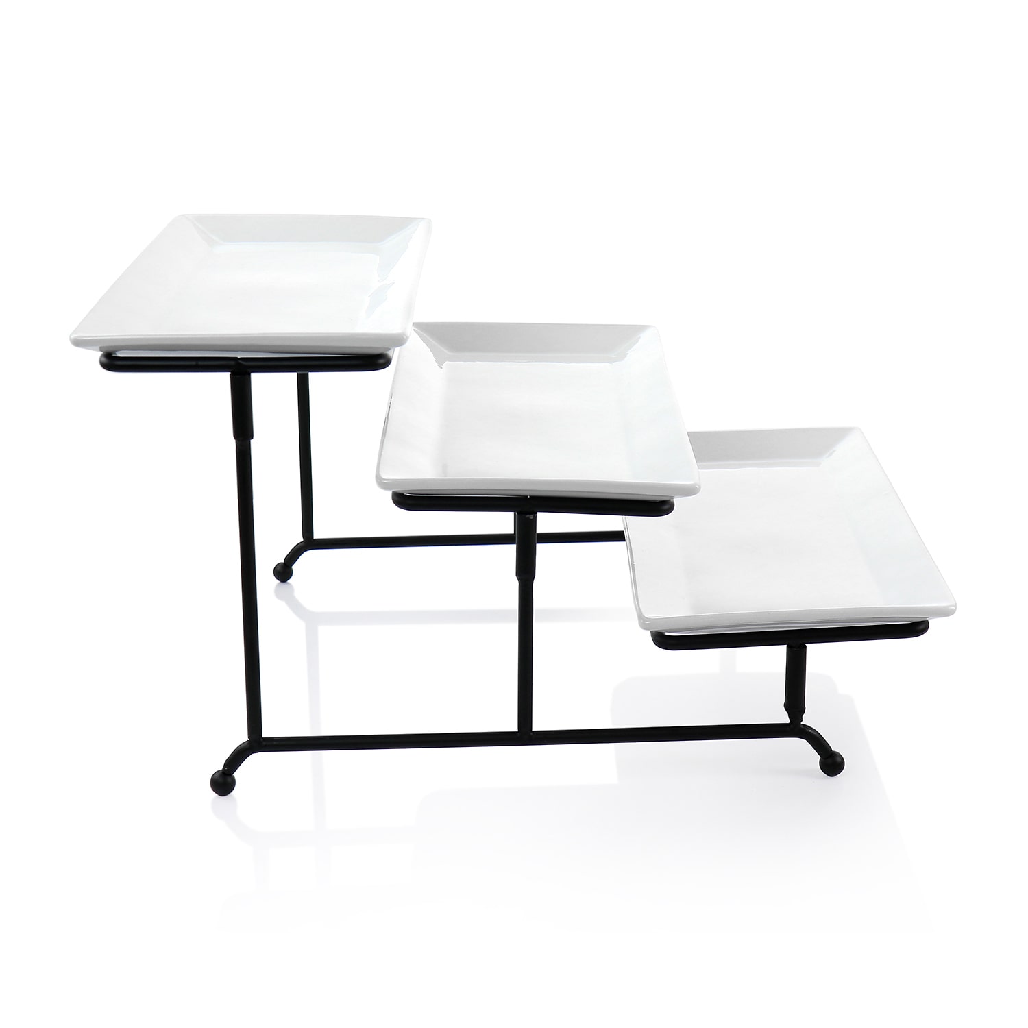 Elama 3 Tier Serveware Set Porcelain Tiered Server