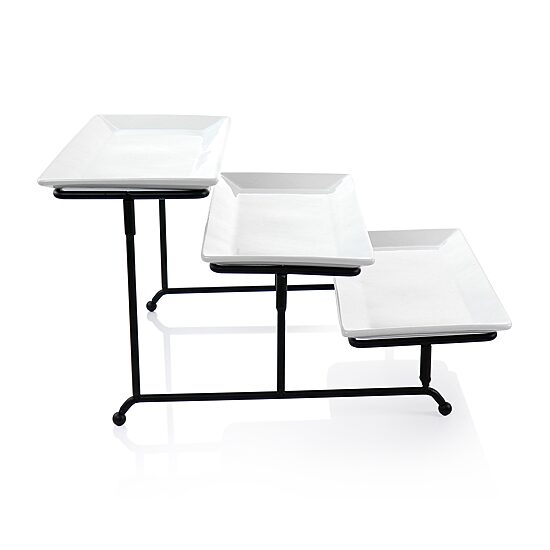 Elama 3 Tier Serveware Set Porcelain Tiered Server