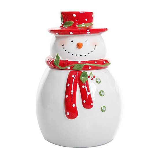 Gibson Jolly Plenitude 7.5in Snowman Cookie Jar