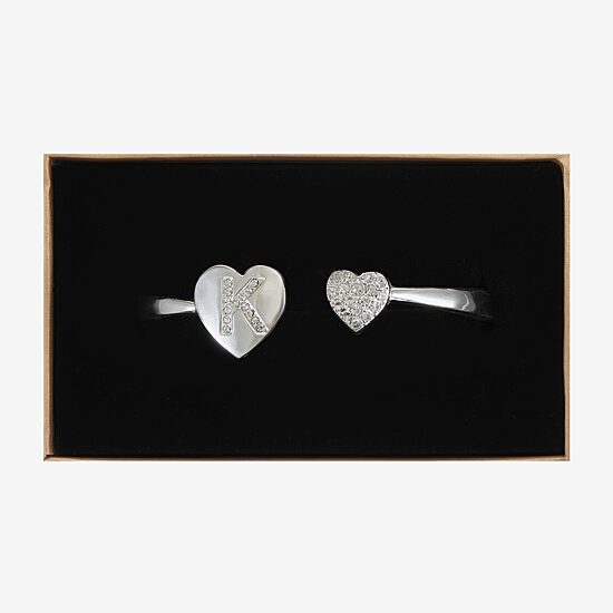 Monet Jewelry Initial Womens Glass Cuff Bracelet