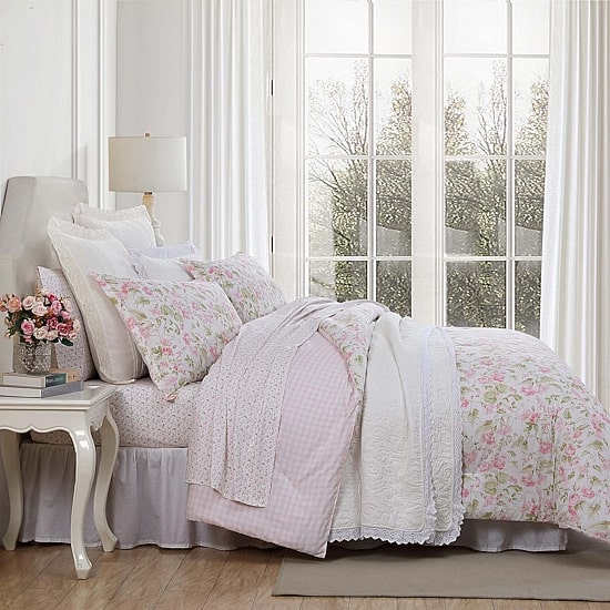 Laura Ashley Morning Gloria Midweight Comforter Set