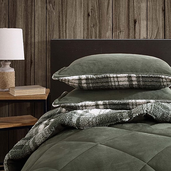 Eddie Bauer Big Lake Plaid Midweight Comforter Set