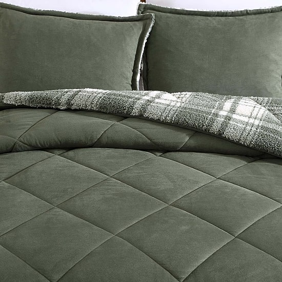 Eddie Bauer Big Lake Plaid Midweight Comforter Set