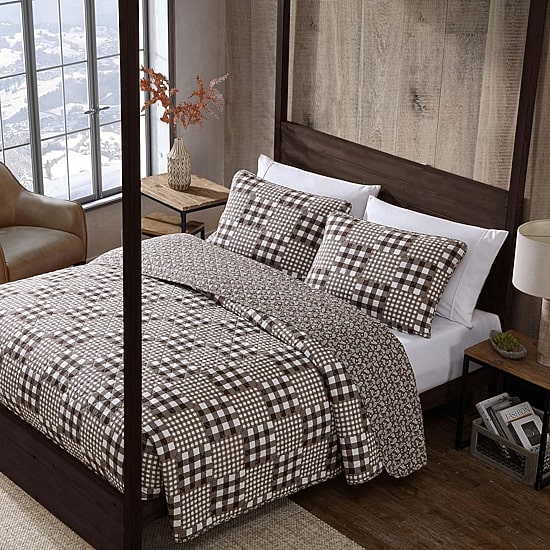 Eddie Bauer Gingham Patchwork Quilt Set