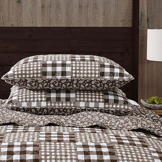 Eddie Bauer Gingham Patchwork Quilt Set