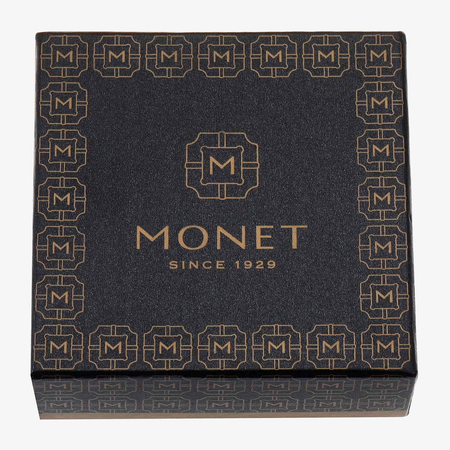 Monet Jewelry Initial Gray Round Compact Mirror