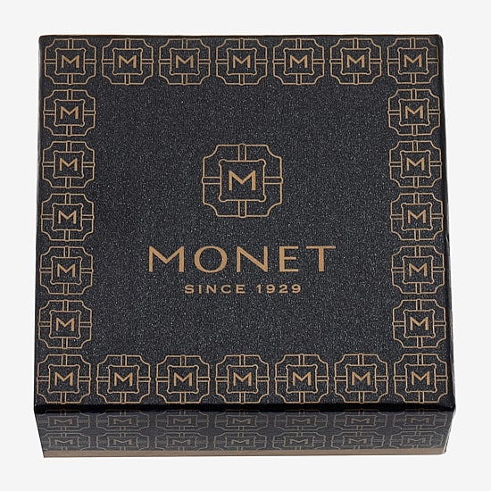 Monet Jewelry Initial Gray Round Compact Mirror