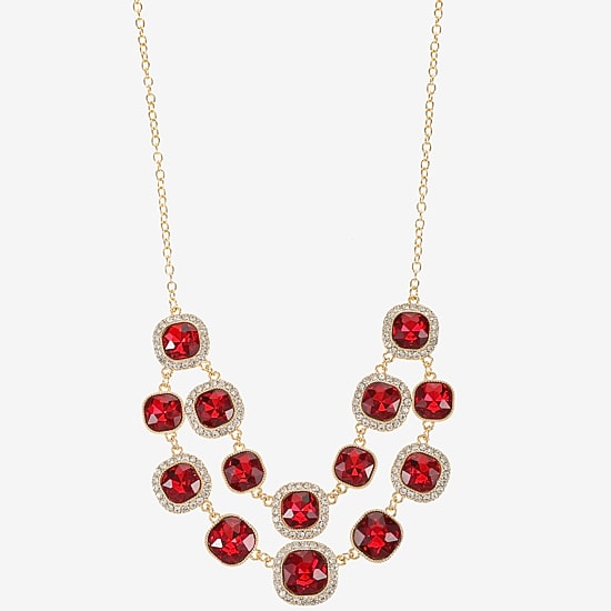 Monet Jewelry Womens Blue 18 Inch Statement Necklace