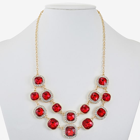 Monet Jewelry Womens Blue 18 Inch Statement Necklace