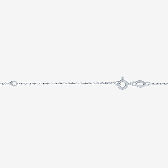 Womens Genuine Blue Topaz Sterling Silver Snowflake 16 Inch Pendant Necklace