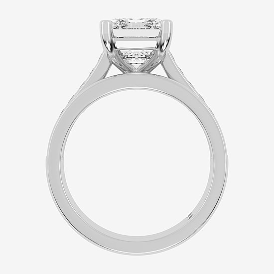 (G-H / Vs2-Si1) Womens 5 CT. T.W. Lab Grown White Diamond 14K Gold Side Stone Bridal Set