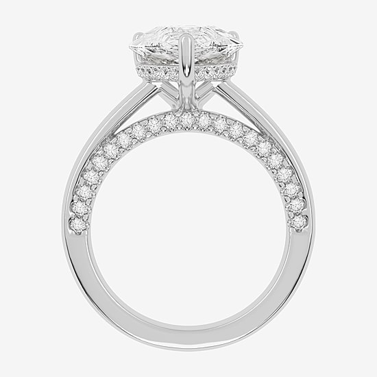 (G-H / Vs2-Si1) Womens 5 1/2 CT. T.W. Lab Grown White Diamond 14K Gold Solitaire Engagement Ring