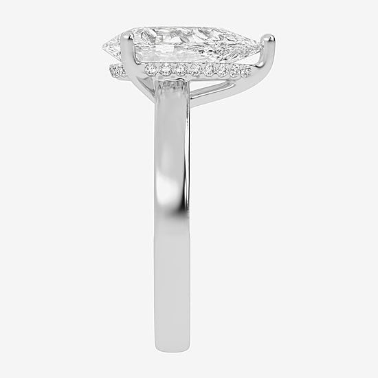 (G-H / Vs2-Si1) Womens 5 1/2 CT. T.W. Lab Grown White Diamond 14K Gold Solitaire Engagement Ring