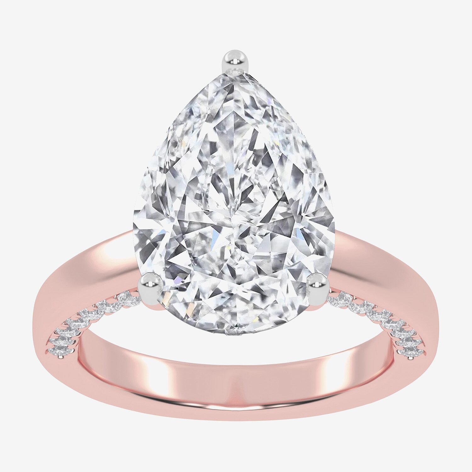 G-H / Vs2-Si1) Womens / CT. T.W. Lab Grown White Diamond 14K Gold Solitaire Engagement Ring