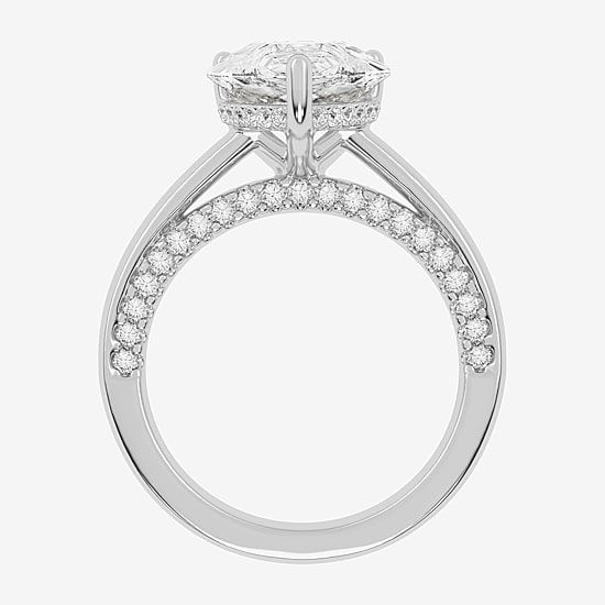 (G-H / Vs2-Si1) Womens 4 1/2 CT. T.W. Lab Grown White Diamond 14K Gold Solitaire Engagement Ring