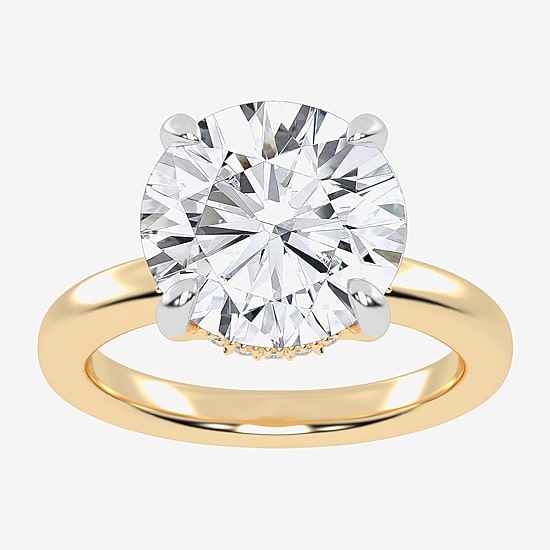 (G-H / Vs2-Si1) Womens 5 CT. T.W. Lab Grown White Diamond 14K Gold Solitaire Engagement Ring