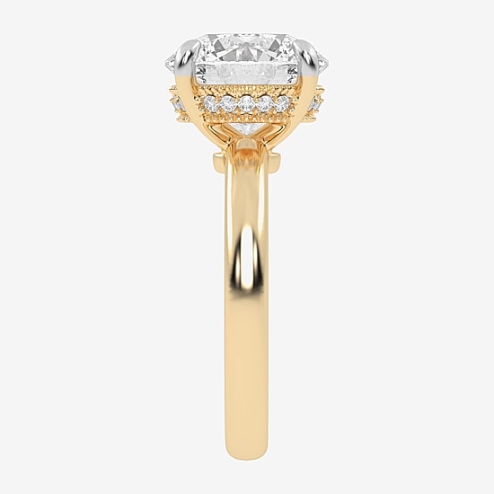 (G-H / Vs2-Si1) Womens 5 CT. T.W. Lab Grown White Diamond 14K Gold Solitaire Engagement Ring