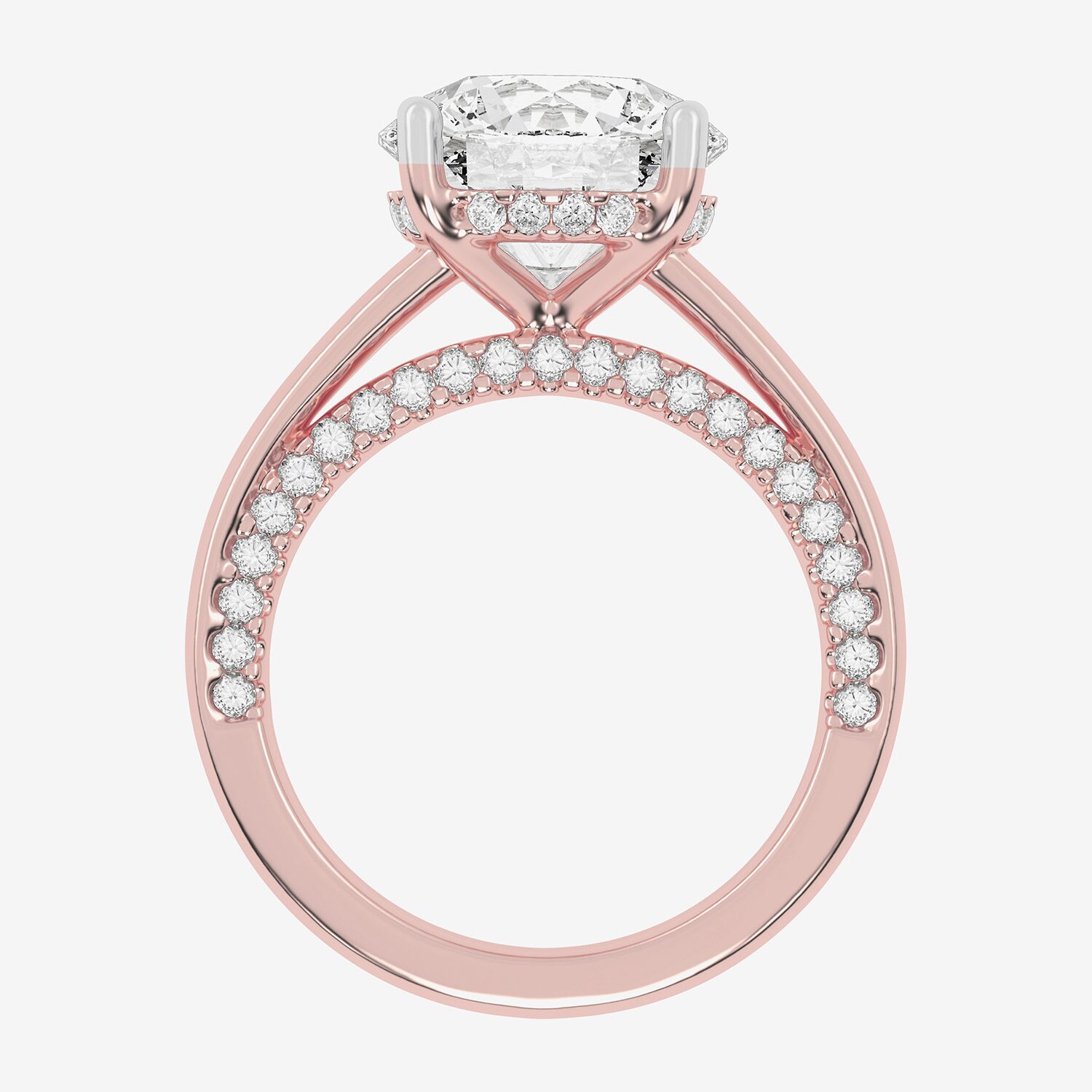 G-H / Vs2-Si1) Womens 3 1/2 CT. T.W Lab Grown White Diamond 14K Gold Solitaire Engagement Ring