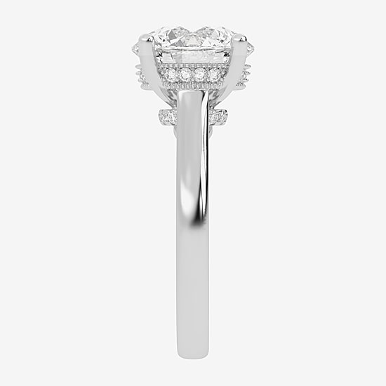 (G-H / Vs2-Si1) Womens 4 1/5 Ct. T.W. Lab Grown White Diamond 14K Gold Solitaire Engagement Ring