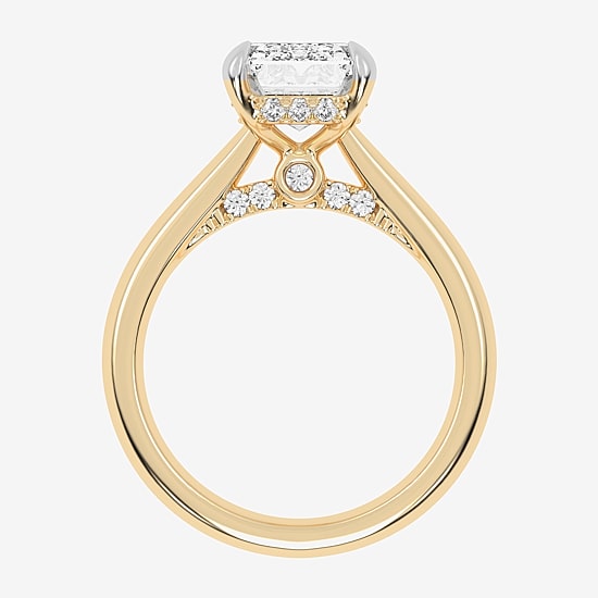 (G-H / Vs2-Si1) Womens 3 1/4 CT. T.W. Lab Grown White Diamond 14K Gold Solitaire Engagement Ring