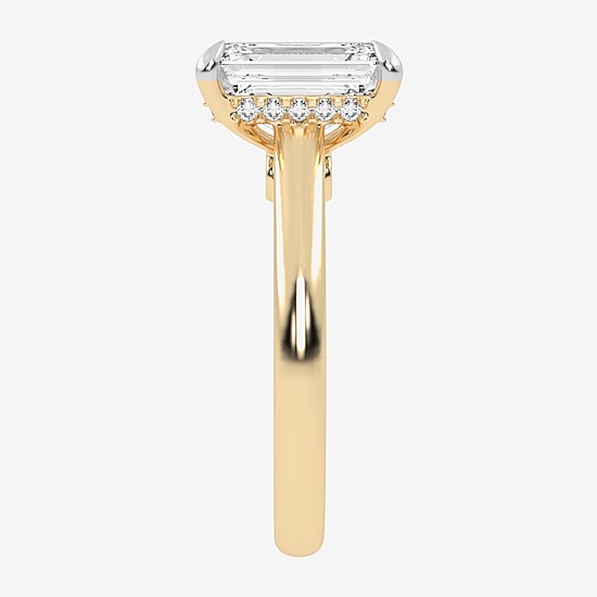 (G-H / Vs2-Si1) Womens 3 1/4 CT. T.W. Lab Grown White Diamond 14K Gold Solitaire Engagement Ring
