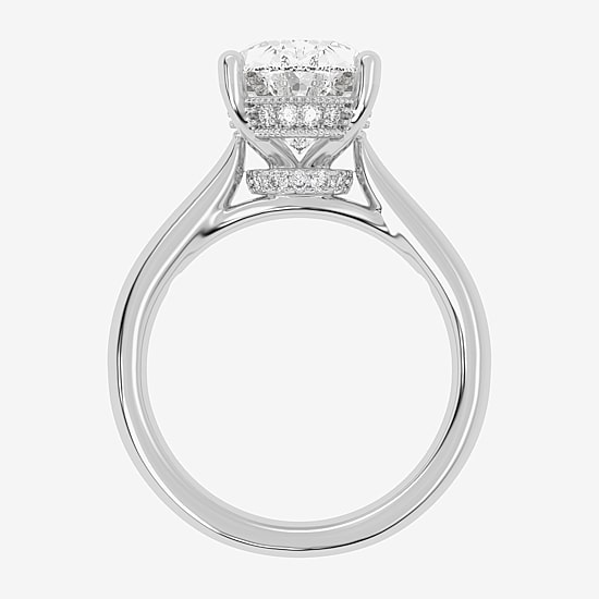 (G-H / Vs2-Si1) Womens 4 1/5 Ct. T.W. Lab Grown White Diamond 14K Gold Solitaire Engagement Ring