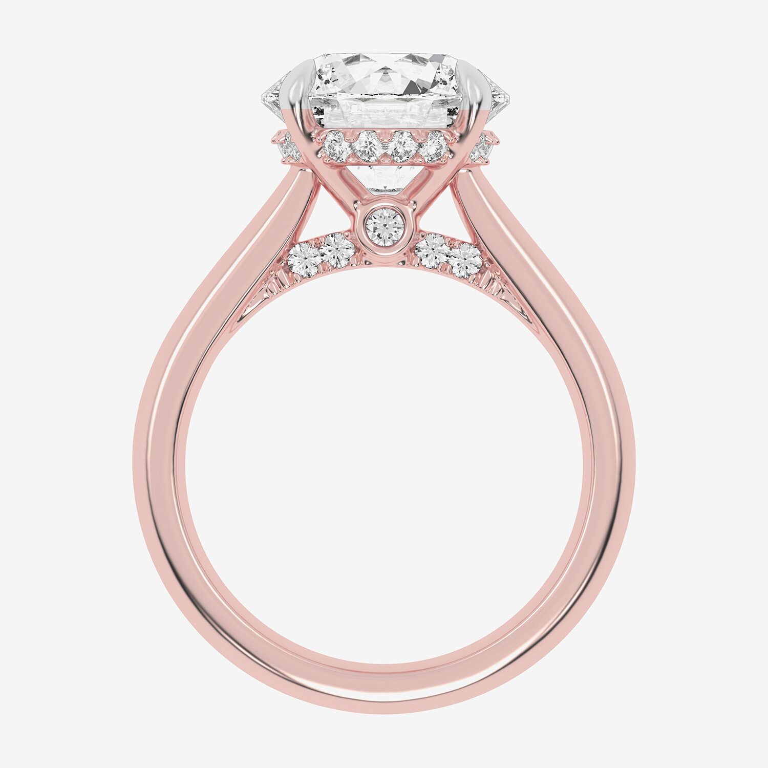 (G-H / Vs2-Si1) Womens 3 1/4 CT. T.W. Lab Grown White Diamond 14K Gold Round Solitaire Engagement Ring