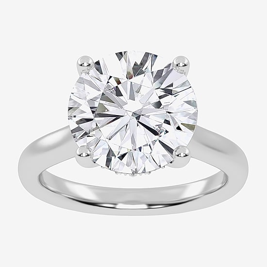 (G-H / Vs2-Si1) Womens 3 1/5 Ct. T.W. Lab Grown White Diamond 14K Gold Solitaire Engagement Ring
