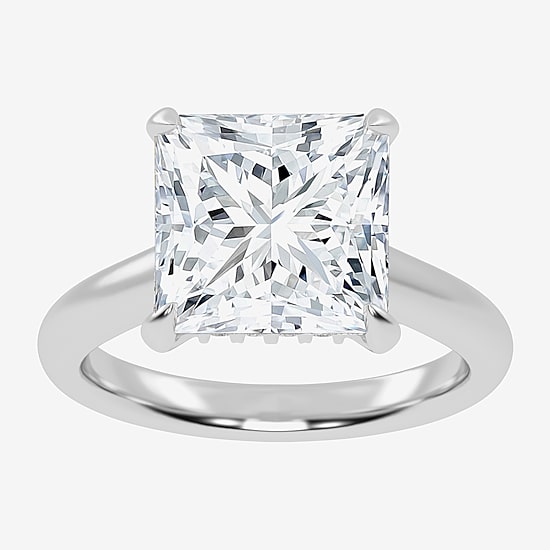 (G-H / Vs2-Si1) Womens 4 1/4 CT. T.W. Lab Grown White Diamond 14K Gold Solitaire Engagement Ring