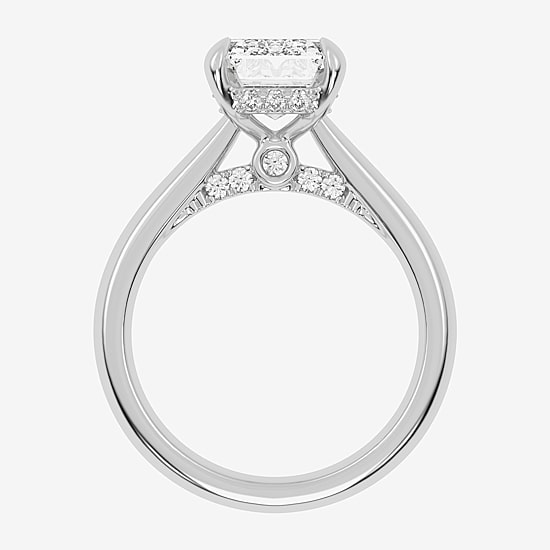 (G-H / Vs2-Si1) Womens 4 1/4 CT. T.W. Lab Grown White Diamond 14K Gold Solitaire Engagement Ring
