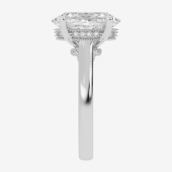 (G-H / Vs2-Si1) Womens 3 1/5 Ct. T.W. Lab Grown White Diamond 14K Gold Solitaire Engagement Ring