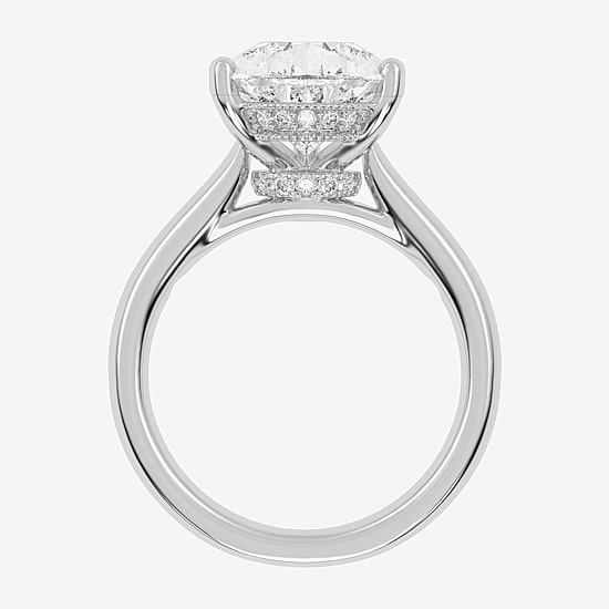(G-H / Vs2-Si1) Womens 3 1/5 Ct. T.W. Lab Grown White Diamond 14K Gold Solitaire Engagement Ring