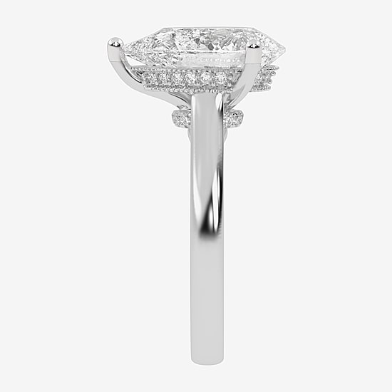 (G-H / Vs2-Si1) Womens 3 1/5 Ct. T.W. Lab Grown White Diamond 14K Gold Solitaire Engagement Ring
