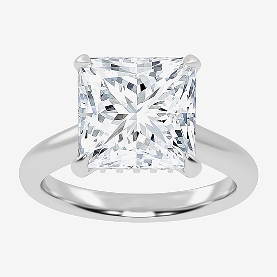 (G-H / Vs2-Si1) Womens 5 1/3 Ct. T.W. Lab Grown White Diamond 14K Gold Solitaire Engagement Ring