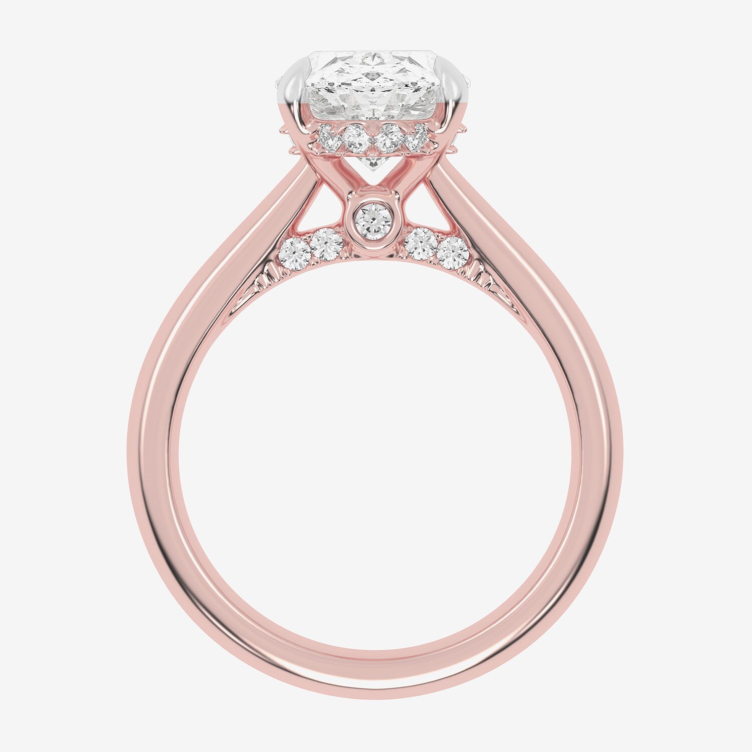 (G-H / Vs2-Si1) Womens 5 1/3 Ct. T.W. Lab Grown White Diamond 14K Gold Oval Solitaire Engagement Ring