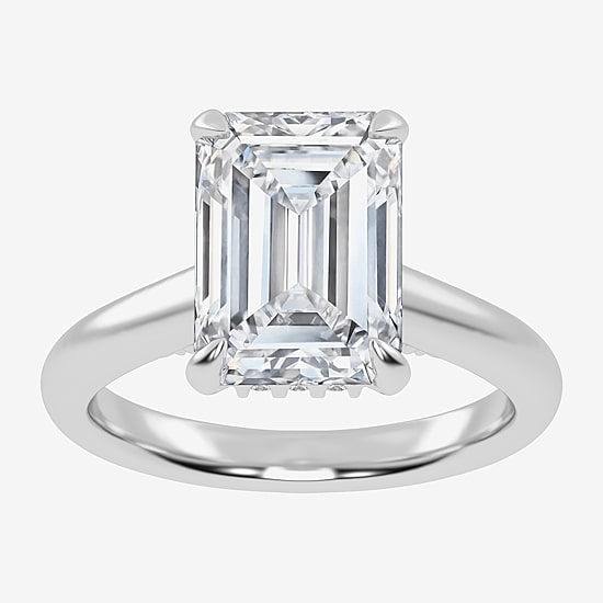 (G-H / Vs2-Si1) Womens 5 1/3 Ct. T.W. Lab Grown White Diamond 14K Gold Solitaire Engagement Ring