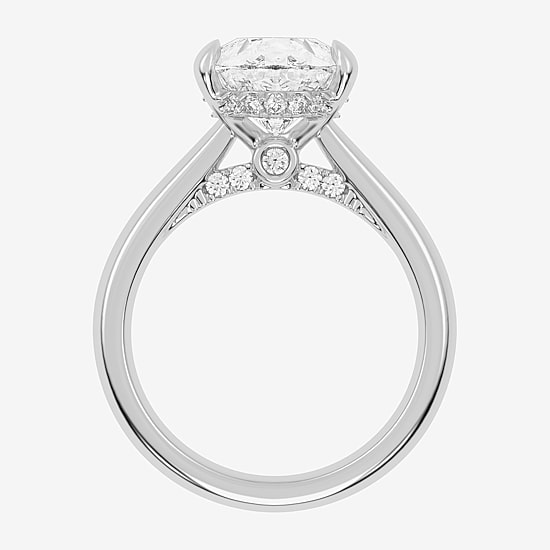(G-H / Vs2-Si1) Womens 5 1/3 Ct. T.W. Lab Grown White Diamond 14K Gold Pear Solitaire Engagement Ring