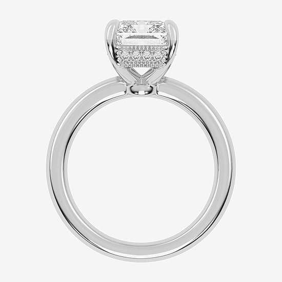 (G-H / Vs2-Si1) Womens 4 CT. T.W. Lab Grown White Diamond 14K Gold Solitaire Engagement Ring
