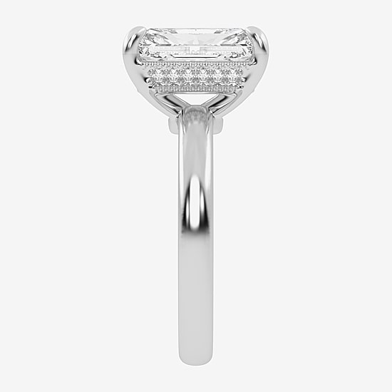 (G-H / Vs2-Si1) Womens 4 CT. T.W. Lab Grown White Diamond 14K Gold Solitaire Engagement Ring
