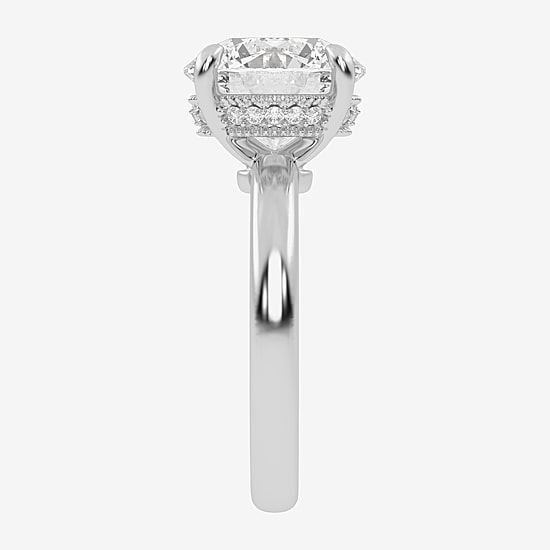 (G-H / Vs2-Si1) Womens 3 CT. T.W. Lab Grown White Diamond 14K Gold Solitaire Engagement Ring