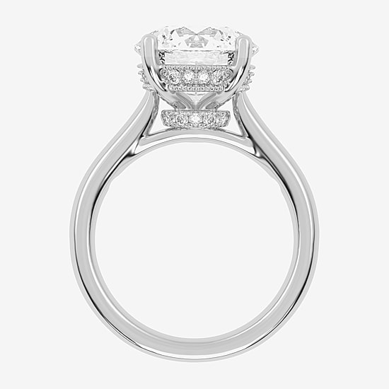 (G-H / Vs2-Si1) Womens 5 1/5 Ct. T.W. Lab Grown White Diamond 14K Gold Solitaire Engagement Ring