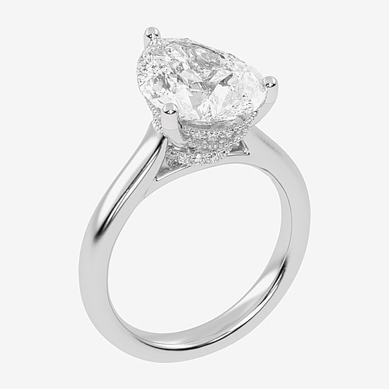 (G-H / Vs2-Si1) Womens 5 1/5 Ct. T.W. Lab Grown White Diamond 14K Gold Solitaire Engagement Ring