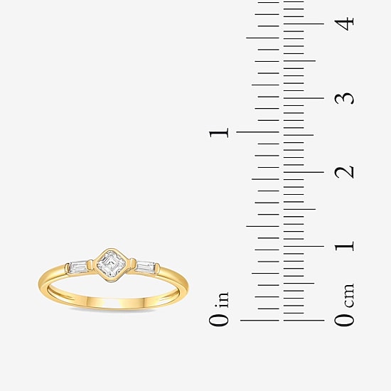 Diamonart Womens Cubic Zirconia Sterling Silver Stackable Ring